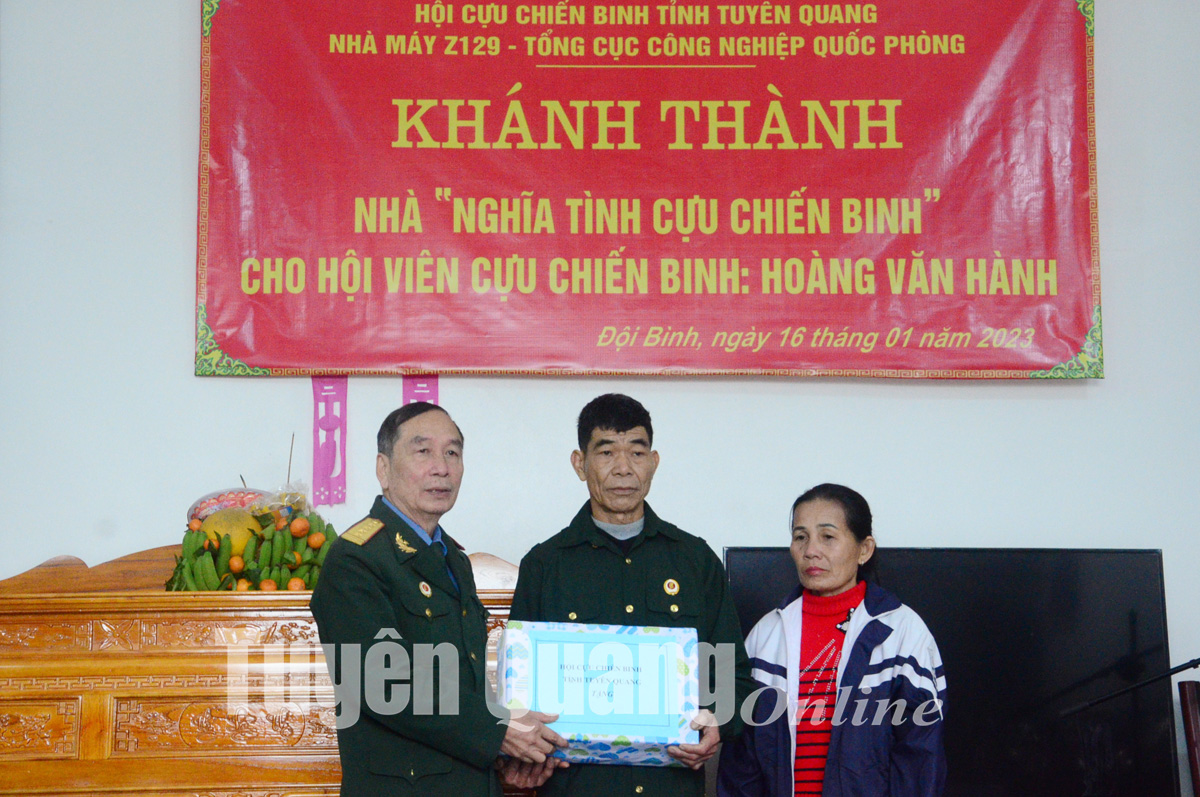 Khánh thành nhà Nghĩa tình CCB tại xã Đội Bình